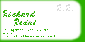 richard redai business card